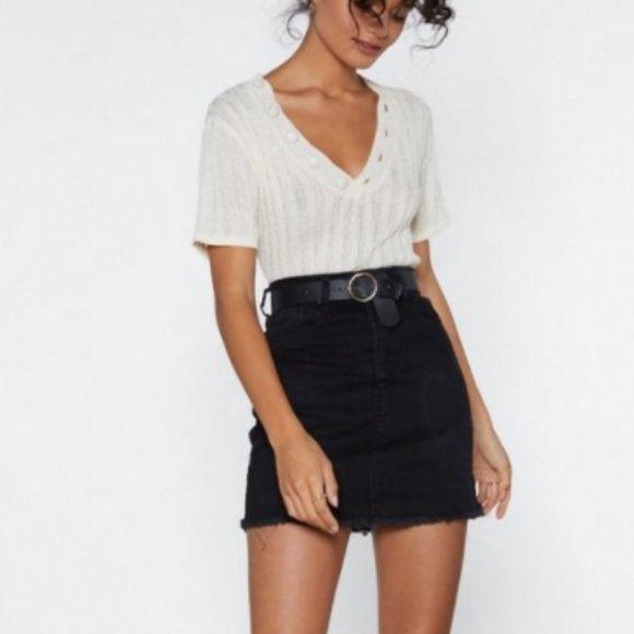 Nasty Gal Dresses & Skirts - Denim Mini Skirt NWT